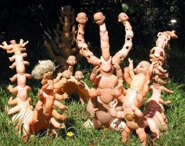 超詭異的人體蜈蚣娃娃