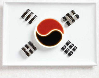 韓國紫菜飯　也喜歡做創意