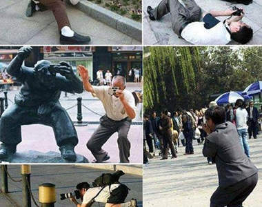 幽默攝影：超酷照相姿勢 　嚓卡！