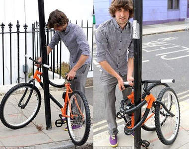 可彎折的腳踏車 像軟糖一樣軟Q唷！