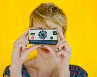 自黏Polaroid彩虹機造型IPHONE4貼紙