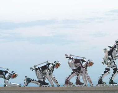 人體直排輪 就這樣滑向夕陽吧~