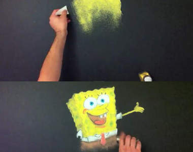 廚房裡的鹽巴也可以拿來作畫！但要小心被馬麻罵喔～