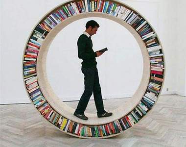 可動圓形書架～滿屋子亂滾