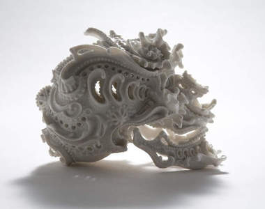 華麗麗白瓷骷髏 放在家點燈超有fu