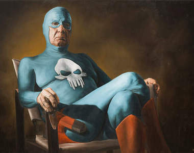 《老摳摳超人》 畫家筆下老英雄的退休生活