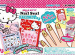 甜美可愛的《Hello Kitty 指甲貼》～♥