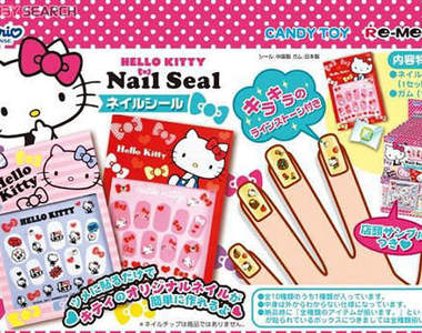 甜美可愛的《Hello Kitty 指甲貼》～♥
