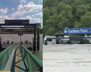 澳洲水災 衛星照片比對前後大不同