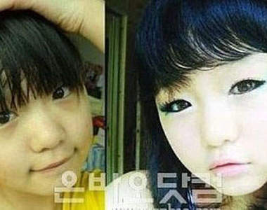 韓國的小女生也喜歡濃妝豔抹!?