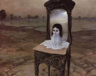 憂鬱症畫家畫出的恐怖畫作