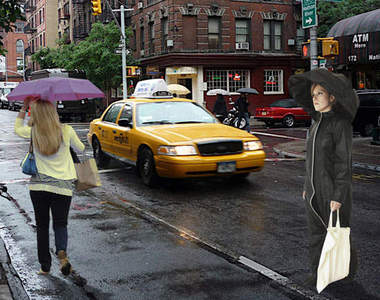 新發明《雨傘衣》 不管颳風下雨都不用帶傘