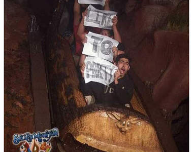 迪士尼飛濺山墜落瞬間的紀念攝影 原來也可以醬玩!