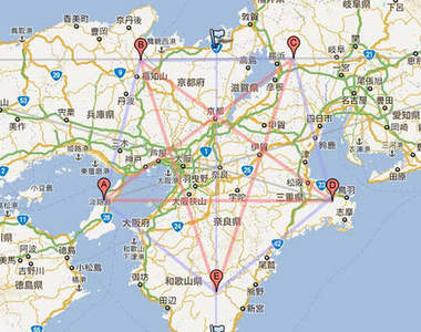 Google地圖上出現的五芒星難道是什麼神秘地點!?