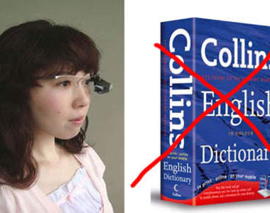 翻譯眼鏡 　以後連翻譯人員都不用了嗎？