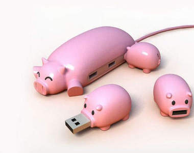 豬豬家庭USB 　看了覺得好溫馨～