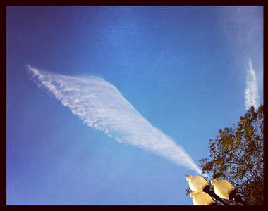 地震前兆！？長了翅膀的東京天空(゜ロ゜ノ)ノ 