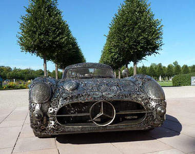 10000片廢鐵+鬼斧神工 = 一台BENZ跑車