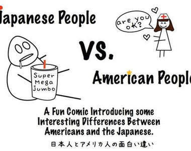 簡單的幾張漫畫就能看出日本和美國的差別