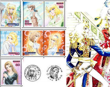 凡爾賽玫瑰限量郵票　日本絢麗登場