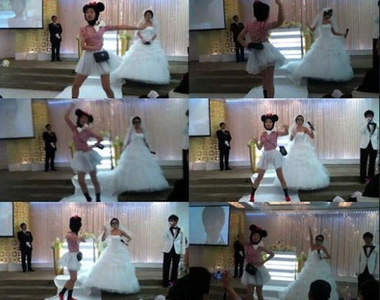 韓國婚禮　妹妹秀搞笑舞慶祝婚禮