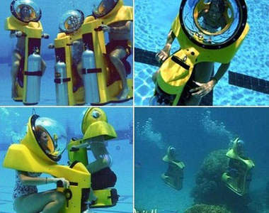 在海底可騎的《潛水摩托車》~