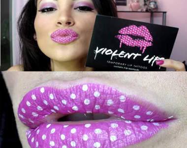 紋身貼紙進階版 紋唇貼紙打造搶眼圖案唇
