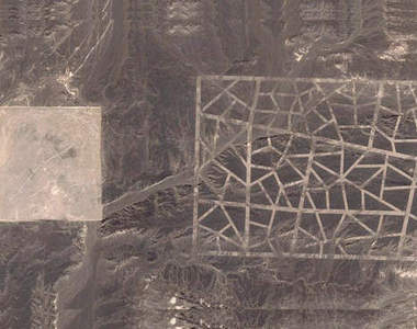 神秘的戈壁建築上空照 綿延百里的「中國51區」