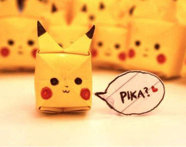 來！今天教你怎麼摺皮卡丘Pika Pika｡◕‿◕｡