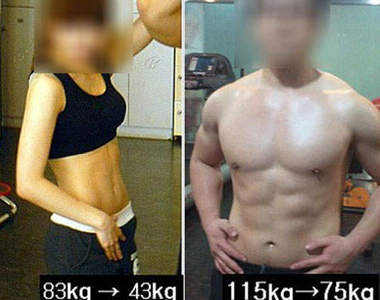 六個月一共減掉81公斤的情侶❤