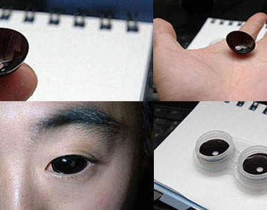 瞳孔超級放大片 戴起來跟鬼一樣