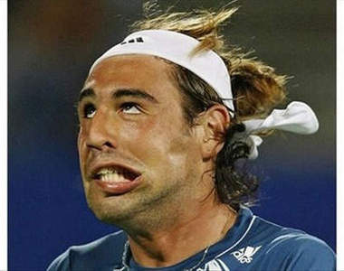 變臉一瞬間！網球場上囧掉的剎那