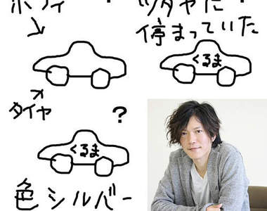 畫這樣你看得出來田邊誠一想找的車款是什麼嗎?