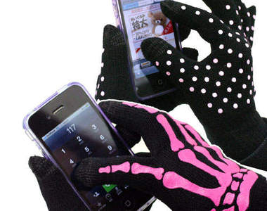 《觸碰式螢幕專用手套》也可以好可愛喔～♥