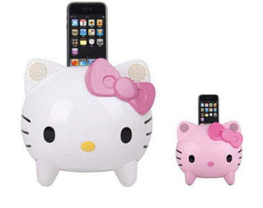 女友最愛：Hello Kitty造型iPhone揚聲器底座