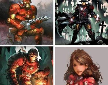 不同時期的鋼鐵人 呃...怎麼會有鋼鐵女?