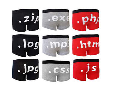 屁屁也要解壓縮～「檔案格式內褲」來一件吧！