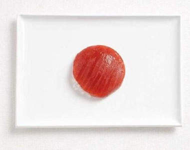 用食物做出來的12國旗 