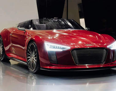 奧迪 Audi e-tron Spyder 中置四驅油電混合上空跑車