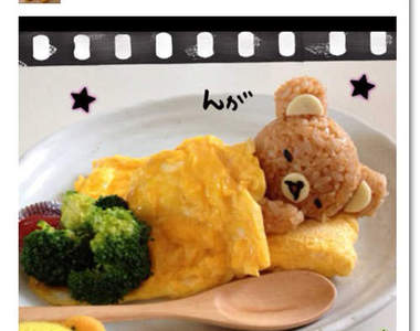可愛慘了的《懶懶熊料理》♥ 誰捨得吃！？
