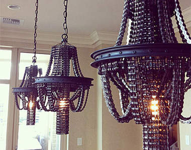 《車鍊吊燈》有水晶吊燈不稀奇了~這才是真潮~