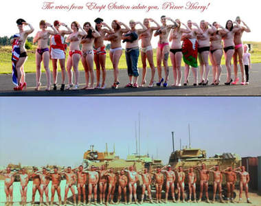 向王子殿下敬禮!裸體趴是每個男人的夢想(應該是吧?)