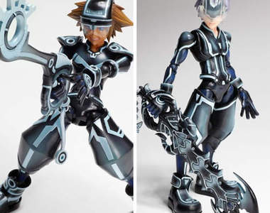 《王國之心》索拉&里克 PLAY ARTS改 可動模型超科幻~