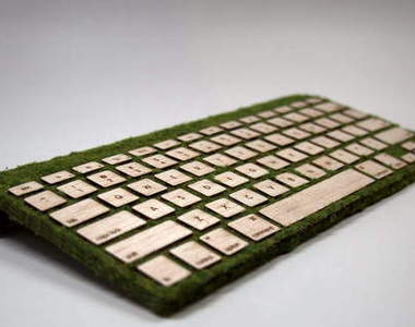 網友自製《蘋果青苔鍵盤》 有種天然尚青的FU吶～