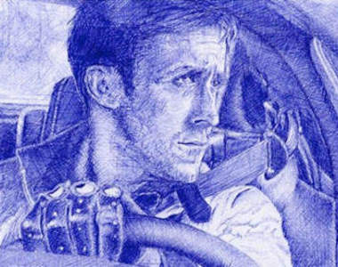 《原子筆明星畫》~加上簽名就完美了