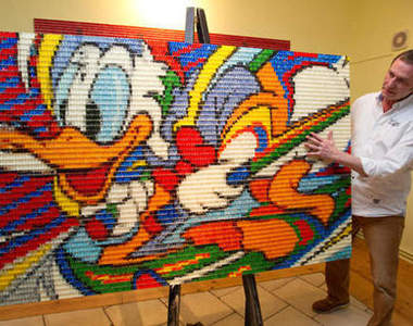 《小熊軟糖藝術畫》用小熊軟糖為藝術激盪出不一樣的花火～