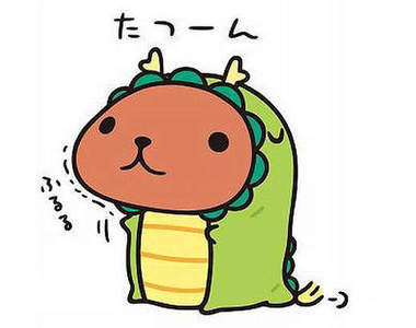 《水豚君》穿新衣來跟大家拜年囉～★