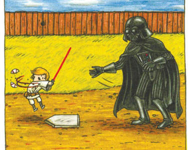 《星際大戰》黑武士與兒子悠閒的日常生活