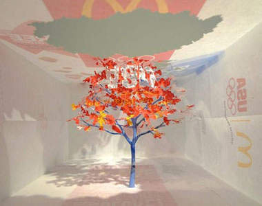 超精細《紙袋雕刻》~從紙袋裡蹦出一棵樹