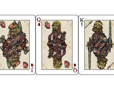 《殭屍撲克牌》融合了可怕的殭屍和經典的四種花色～